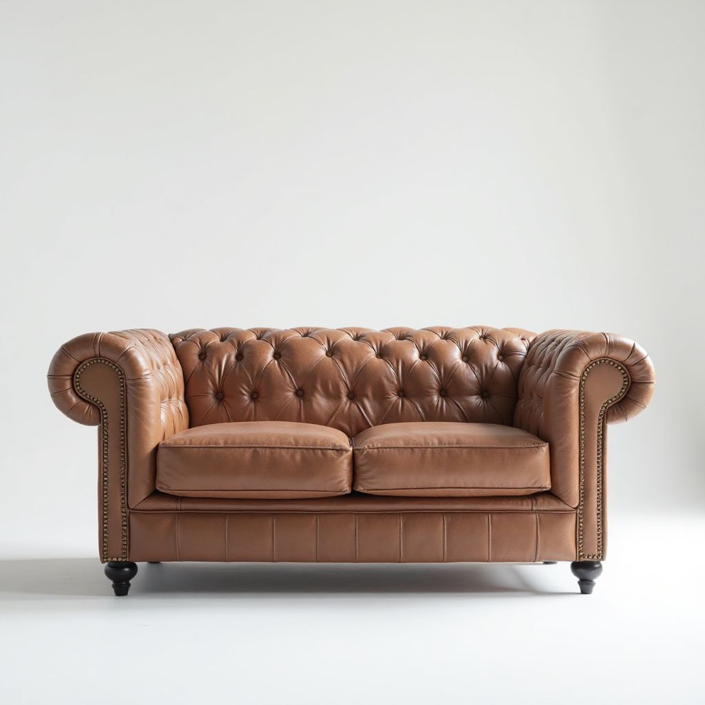 Chesterfield Sofa - Tamna Koža